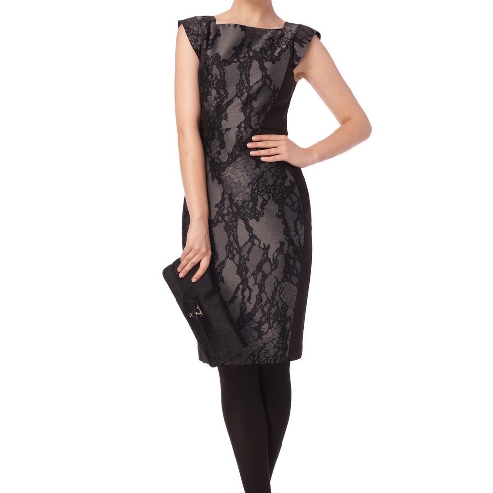 FRENCH CONNECTION IRON MAN DRESS snake print 4/6 S